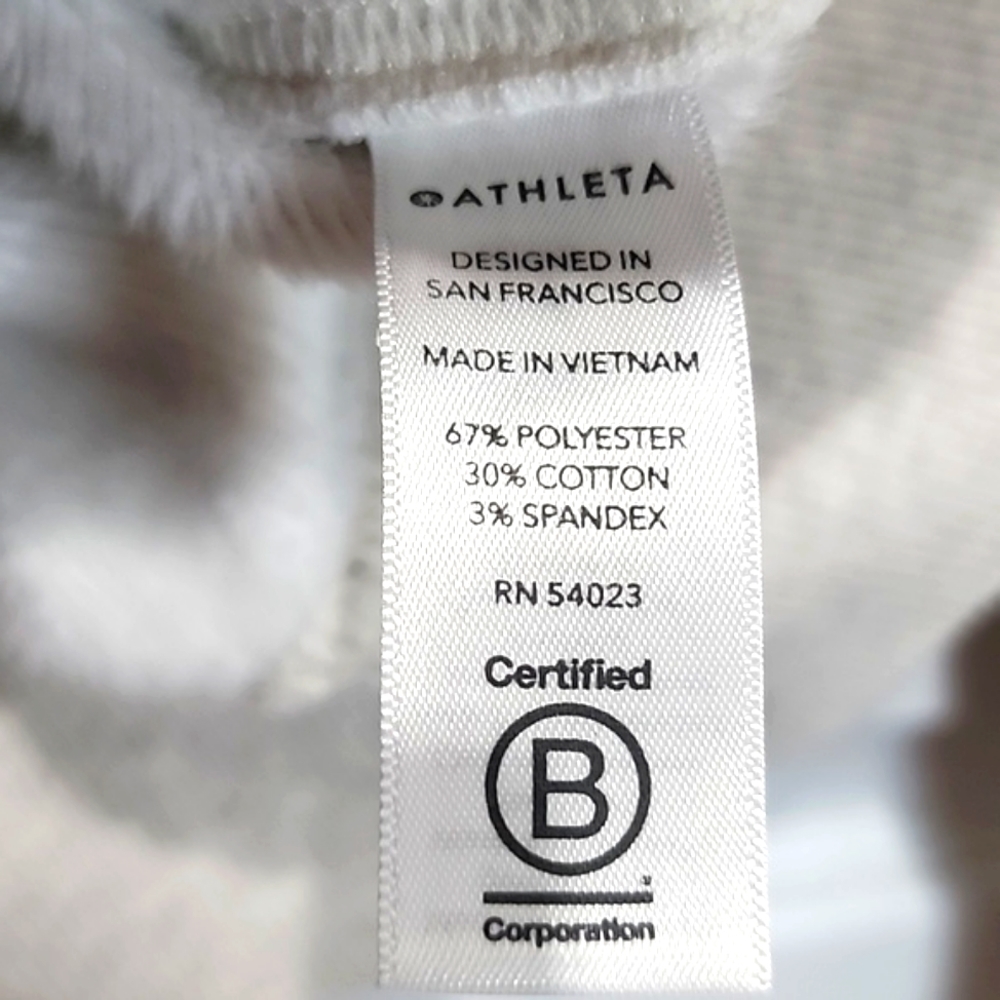 Athleta Cozy Karma 1/4th zip heathered pull over size M - Picture 7 of 9